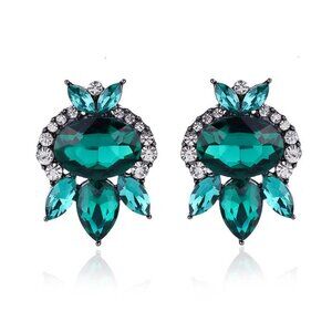 Green Stud Earrings